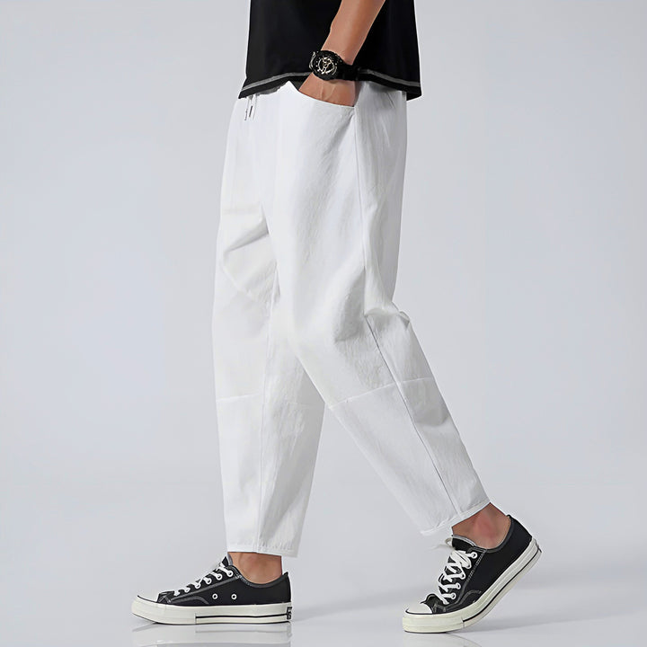 Cropped Pants | Relaxed Fit, Adjustable Drawstring Waist 7