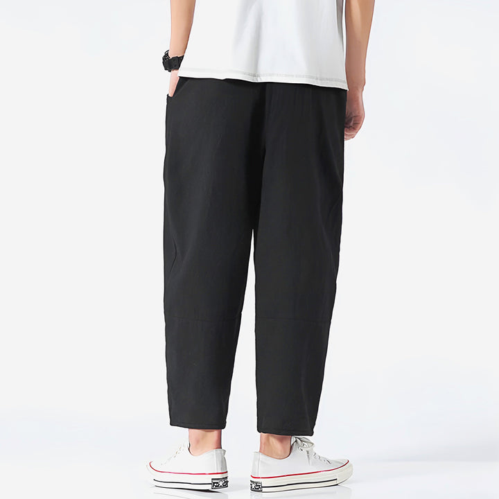 Cropped Pants | Relaxed Fit, Adjustable Drawstring Waist 8