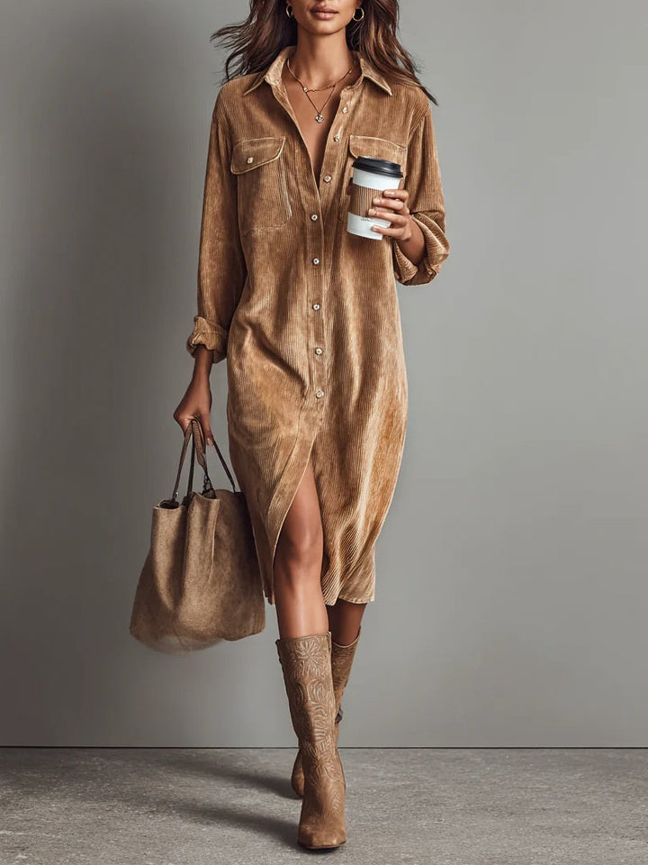 Dress | Flared Hem, Soft Fabric 0