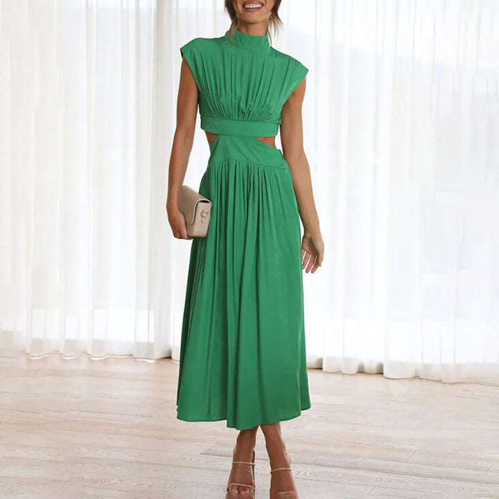 Dress | Halter Neckline, Flowing Silhouette 0