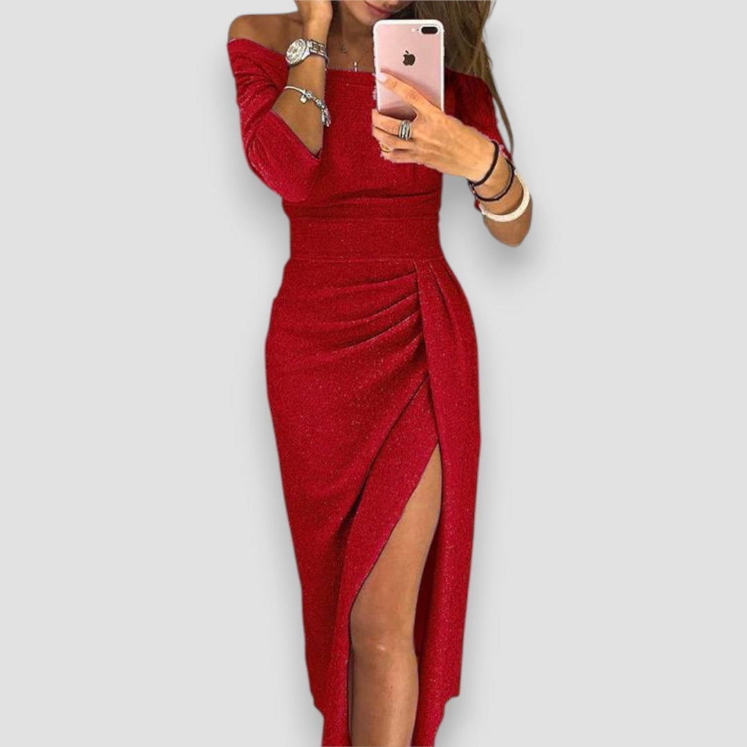 Dress | Off-Shoulder Neckline, Flowing Silhouette 4