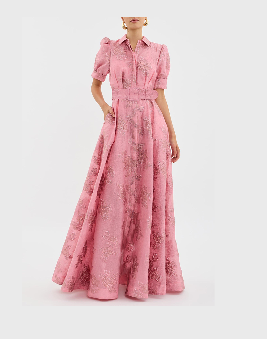 Dress | Short Puffed Sleeves, Flattering Silhouette 0