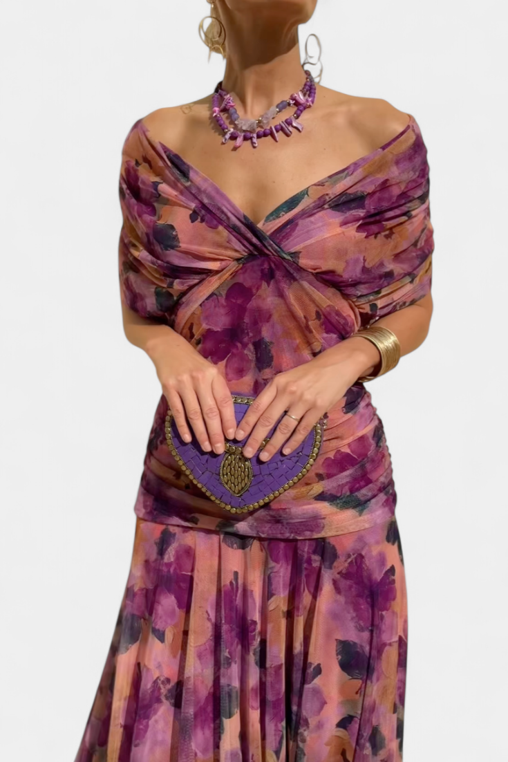 Dresses | Off-the-Shoulder Neckline, Ruched Bodice 11