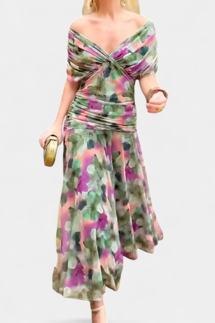 Dresses | Off-the-Shoulder Neckline, Ruched Bodice 2