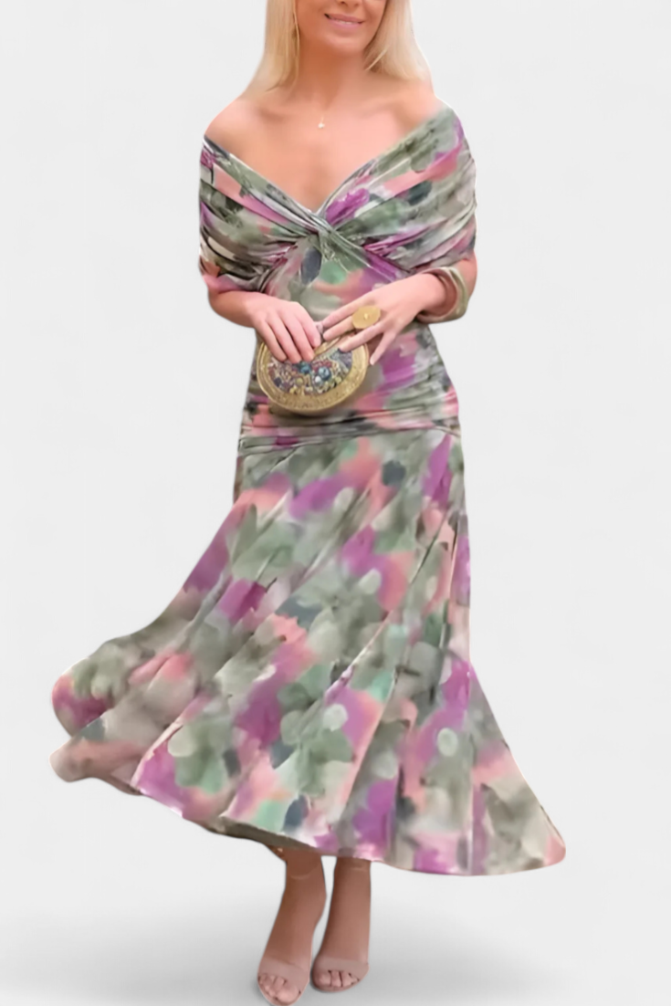 Dresses | Off-the-Shoulder Neckline, Ruched Bodice 3