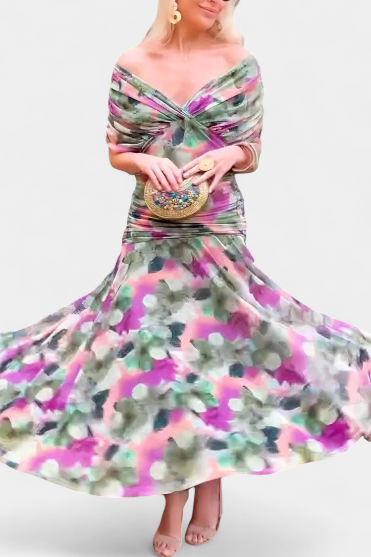Dresses | Off-the-Shoulder Neckline, Ruched Bodice 4