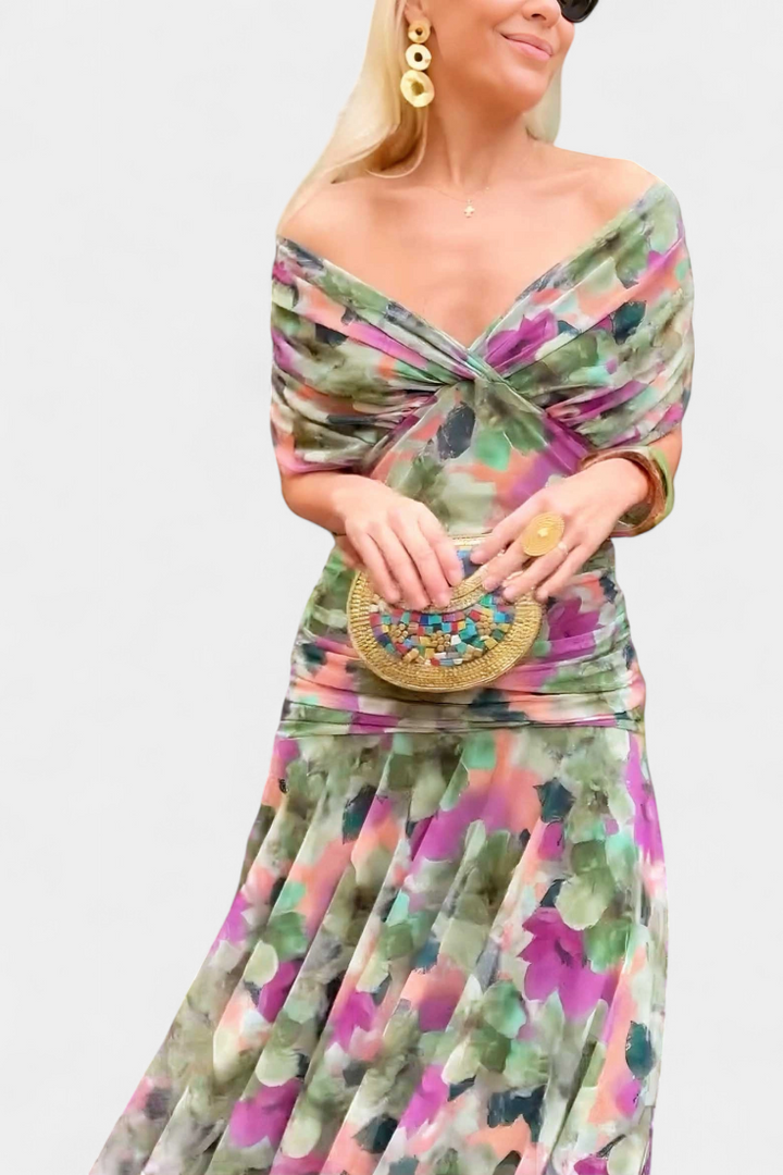 Dresses | Off-the-Shoulder Neckline, Ruched Bodice 8