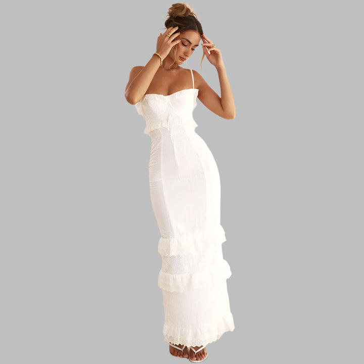 Embroidered Maxi Dress for Women