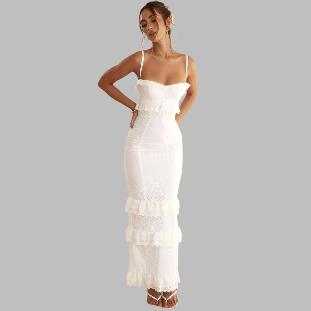 Embroidered Maxi Dress for Women