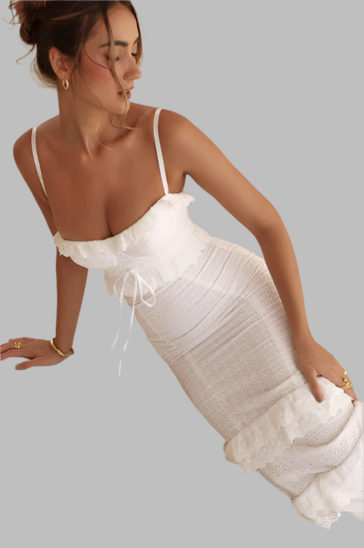 Embroidered Maxi Dress for Women