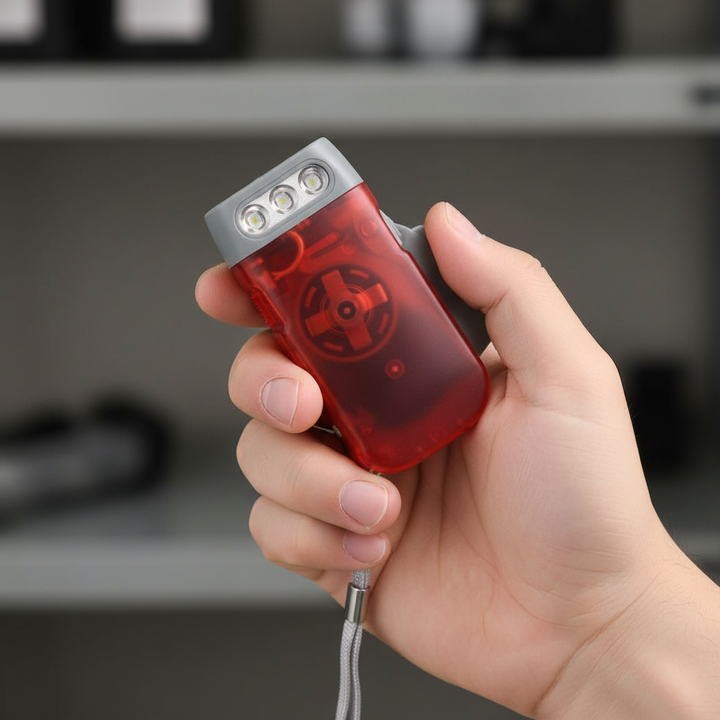 Flashlight | Hand-Crank Power, Waterproof Design 1