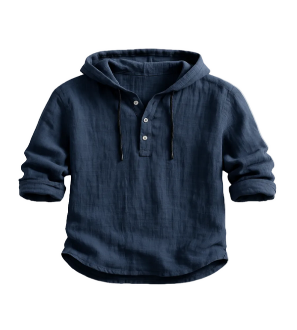 Hooded Shirt | Lightweight Linen, Adjustable Hood 1