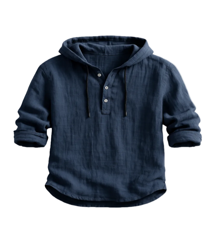 Hooded Shirt | Lightweight Linen, Adjustable Hood 1
