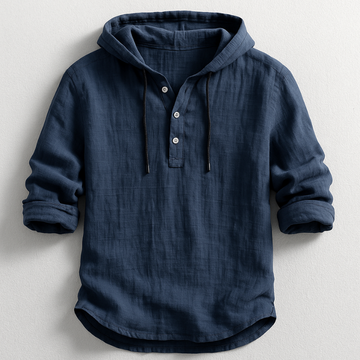 Hooded Shirt | Lightweight Linen, Adjustable Hood 5