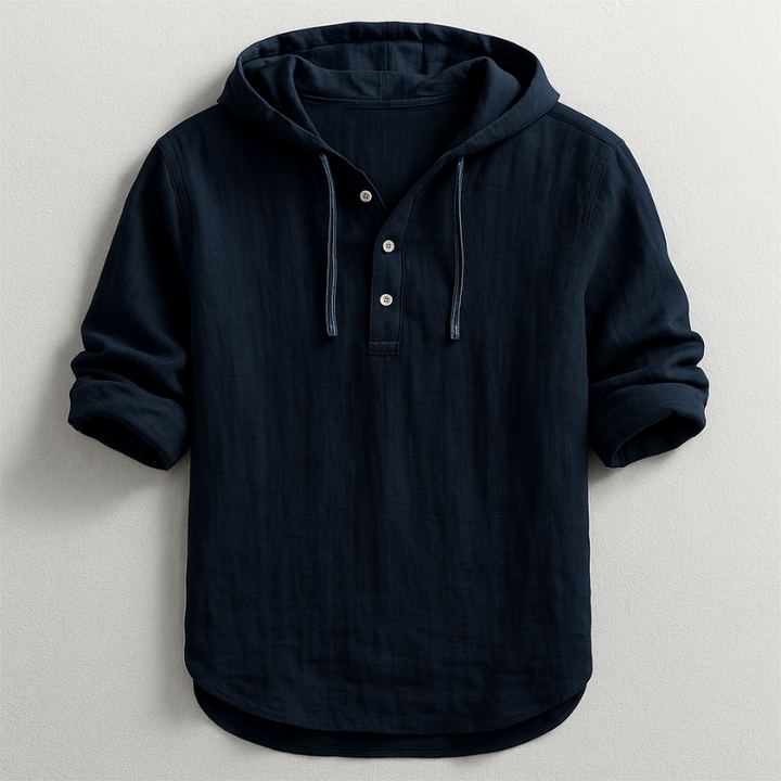 Hooded Shirt | Lightweight Linen, Adjustable Hood 6