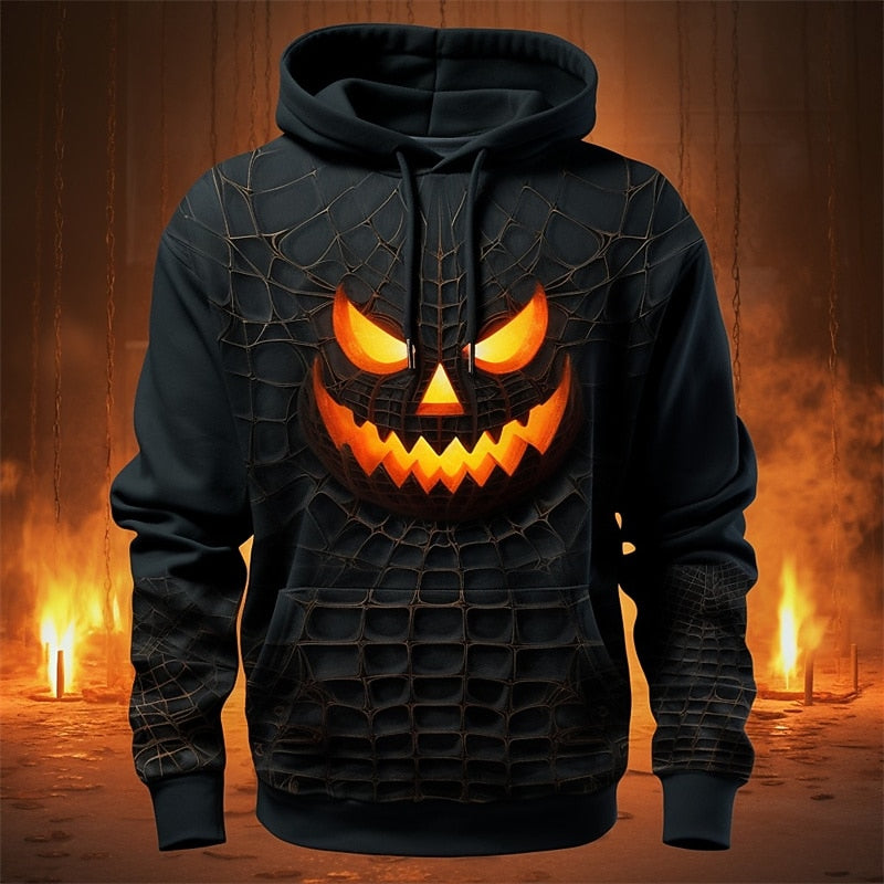 Hooded Sweatshirt | Halloween Graphic, Long Sleeves 0