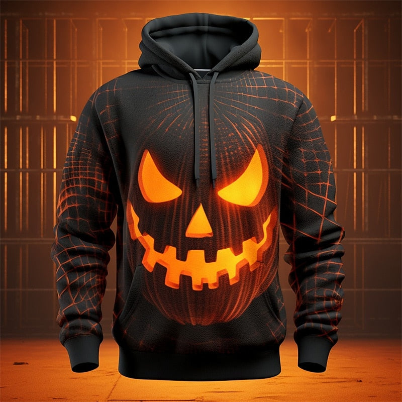 Hooded Sweatshirt | Halloween Graphic, Long Sleeves 1
