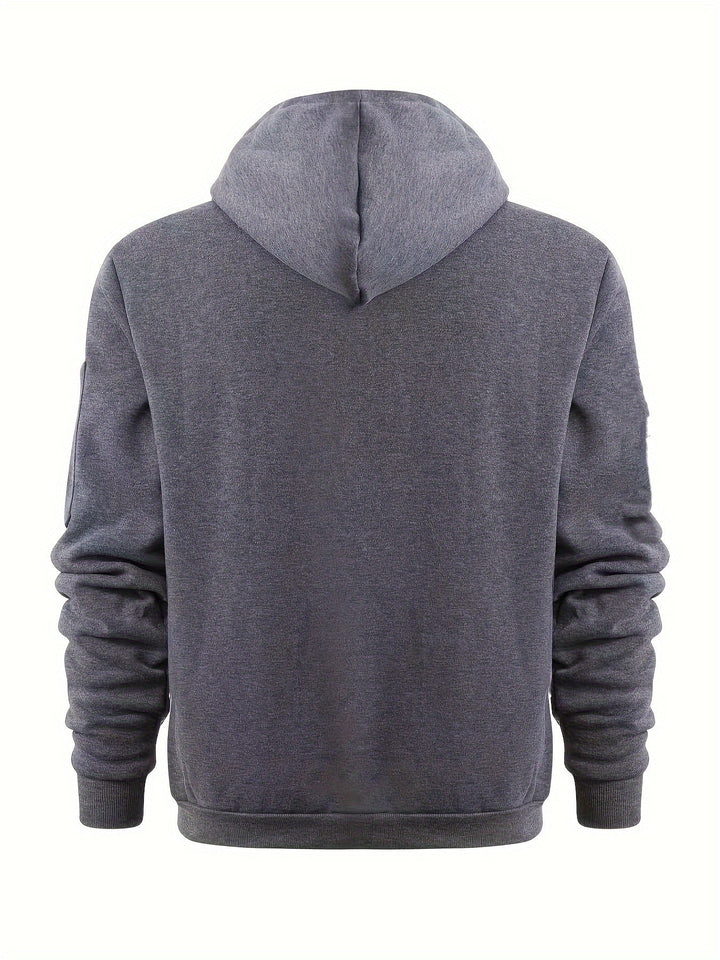 Hoodie | Full-Zip Front, Adjustable Drawstring Hood 1
