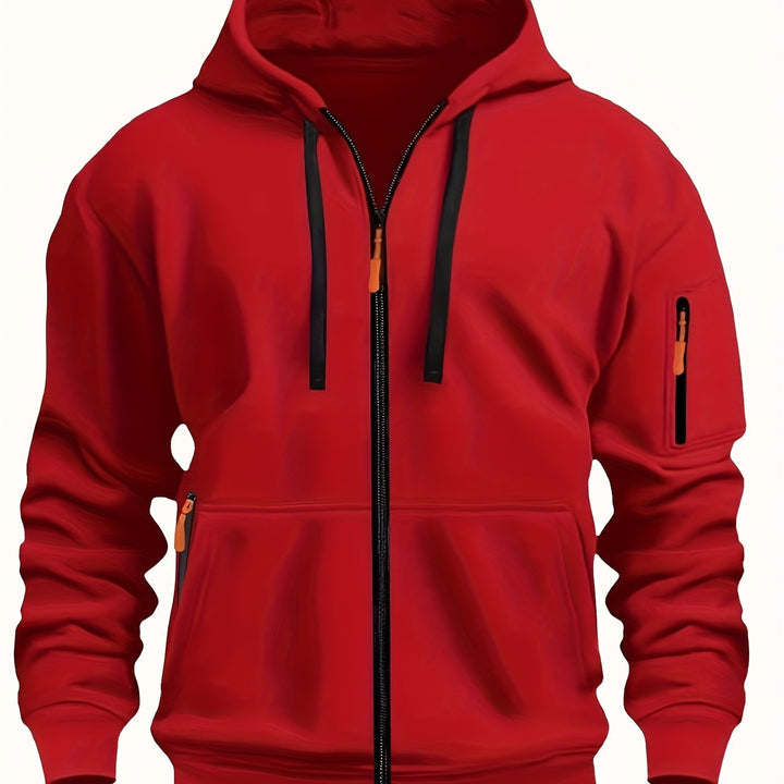 Hoodie | Full-Zip Front, Adjustable Drawstring Hood 12