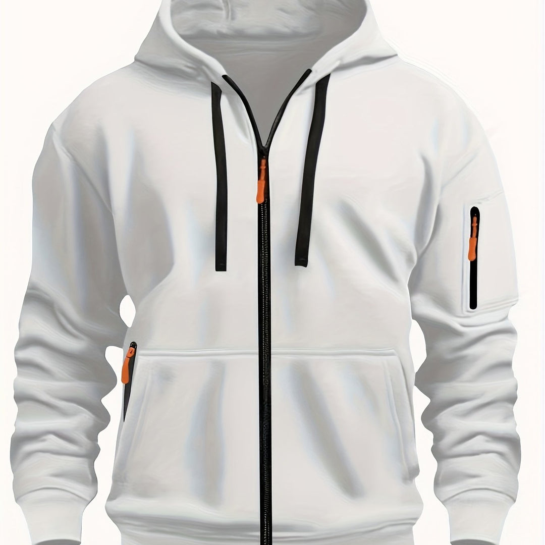Hoodie | Full-Zip Front, Adjustable Drawstring Hood 13