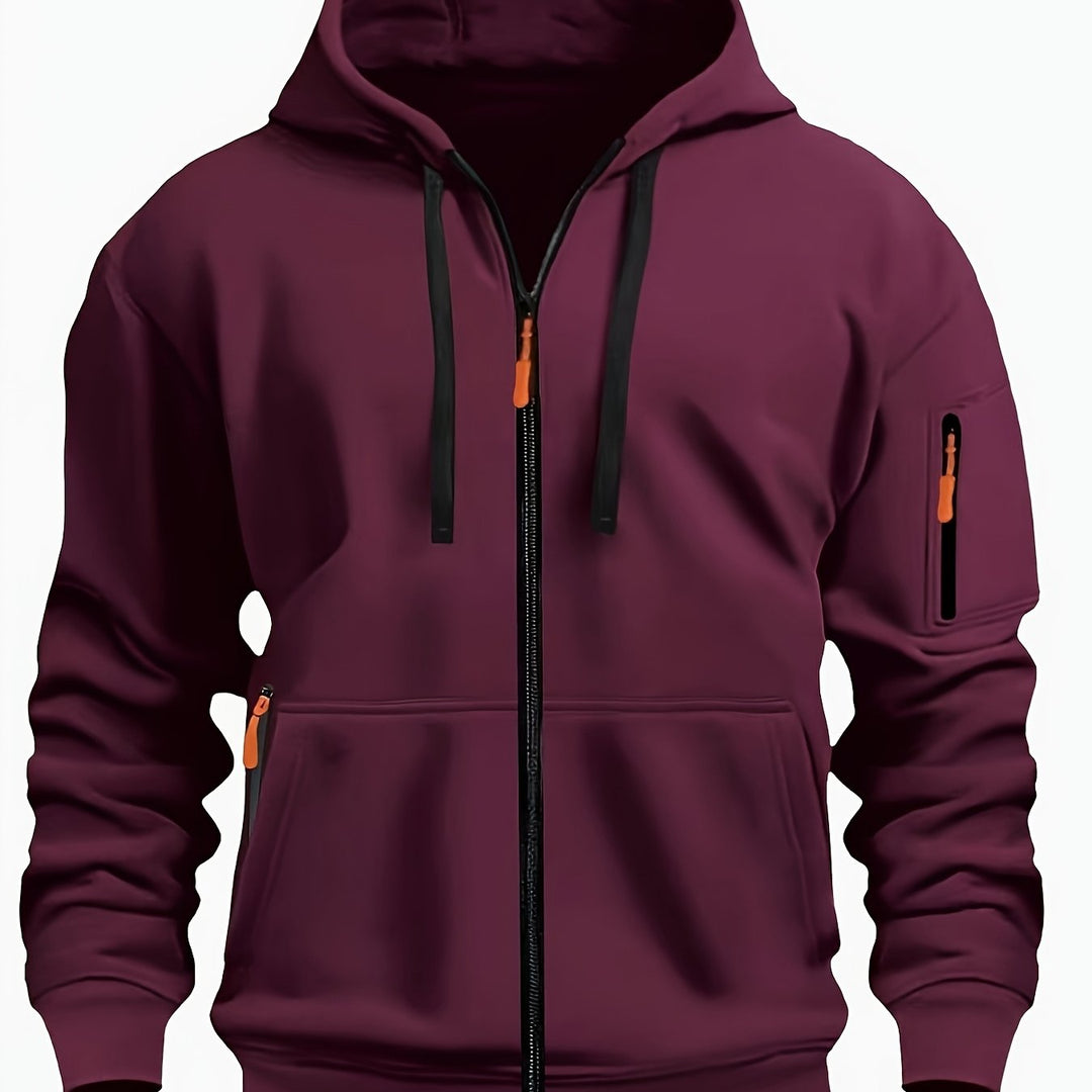 Hoodie | Full-Zip Front, Adjustable Drawstring Hood 14
