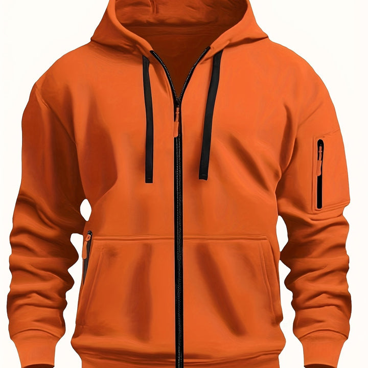 Hoodie | Full-Zip Front, Adjustable Drawstring Hood 15