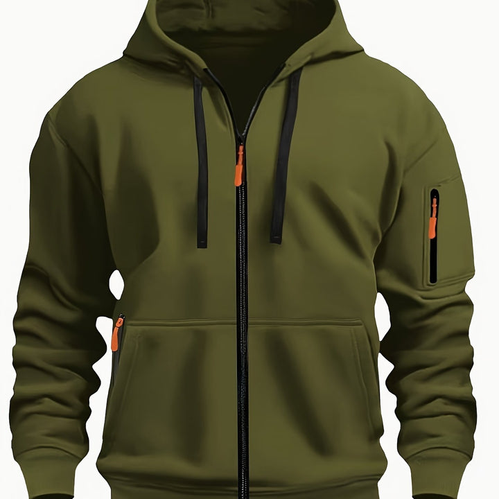 Hoodie | Full-Zip Front, Adjustable Drawstring Hood 16