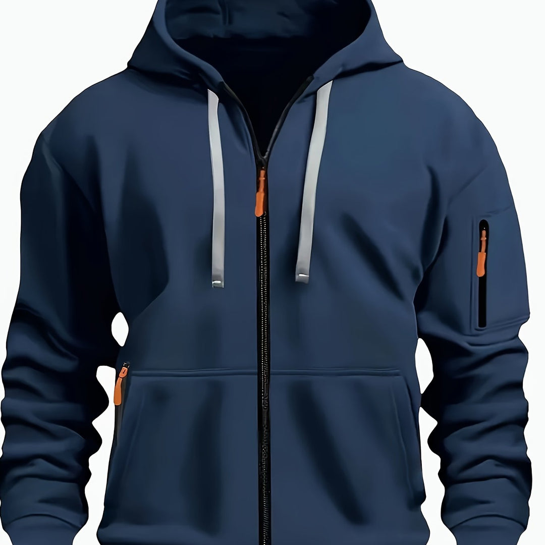 Hoodie | Full-Zip Front, Adjustable Drawstring Hood 17