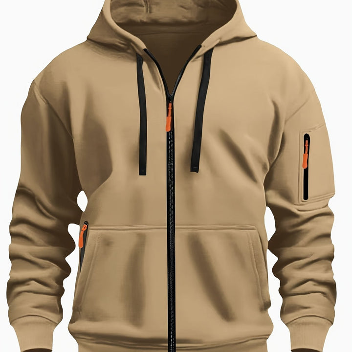 Hoodie | Full-Zip Front, Adjustable Drawstring Hood 5