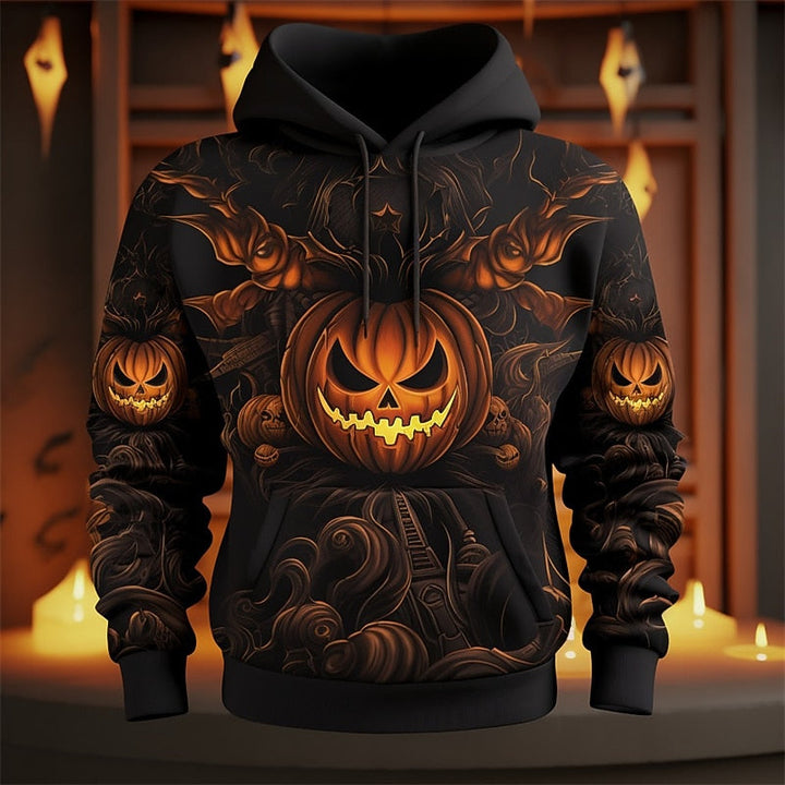 Hoodie | Pumpkin Graphic, Long Sleeves 4