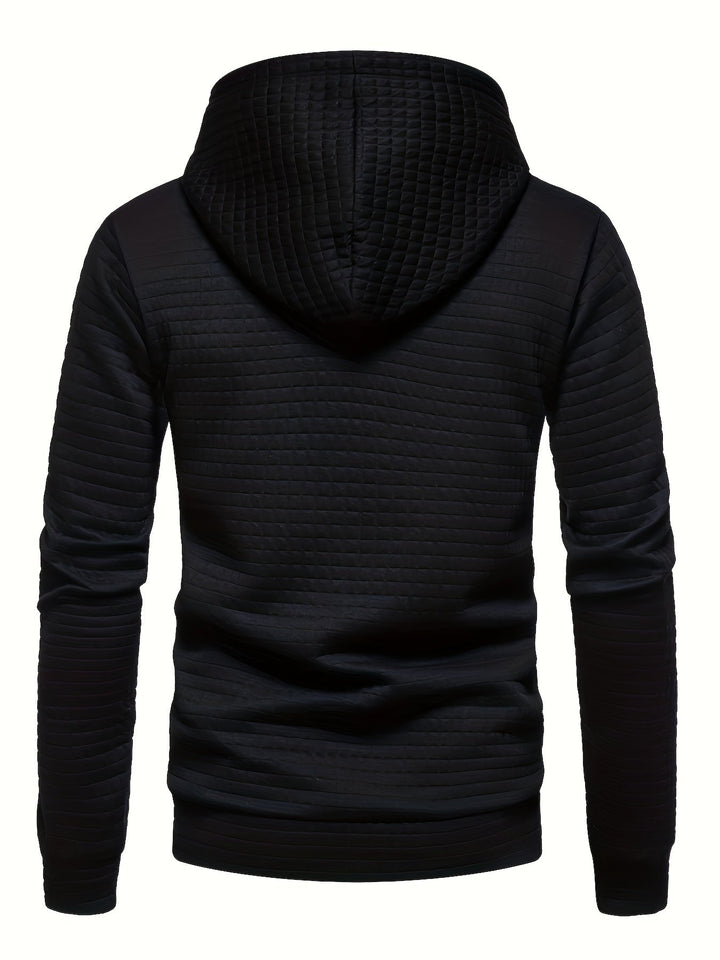 Hoodie | Textured Fabric, Adjustable Drawstring 3