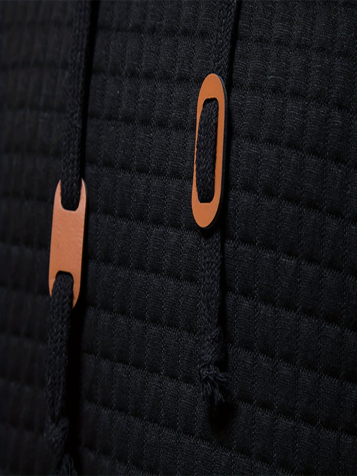 Hoodie | Textured Fabric, Adjustable Drawstring 4