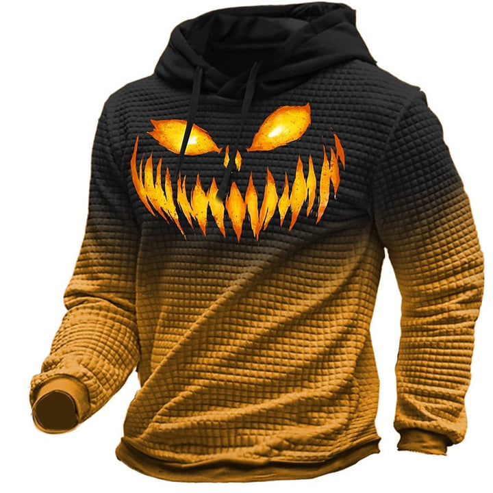 Hoodie | Textured Fabric, Halloween Graphic 4