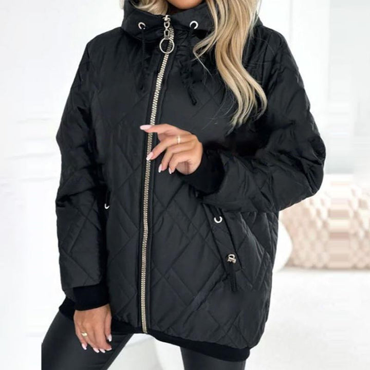 Jacket | High Collar, Hooded, Hip Length 2