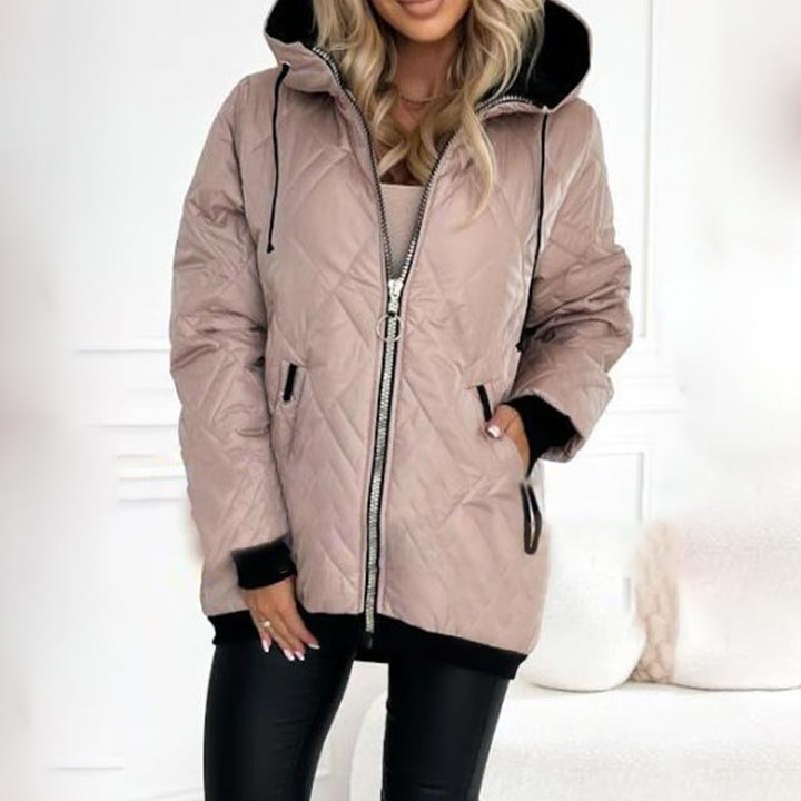 Jacket | High Collar, Hooded, Hip Length 8