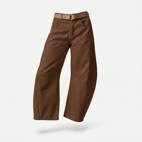 Jeans | Barrel Leg, Mid-Rise, Ankle-Cropped 0
