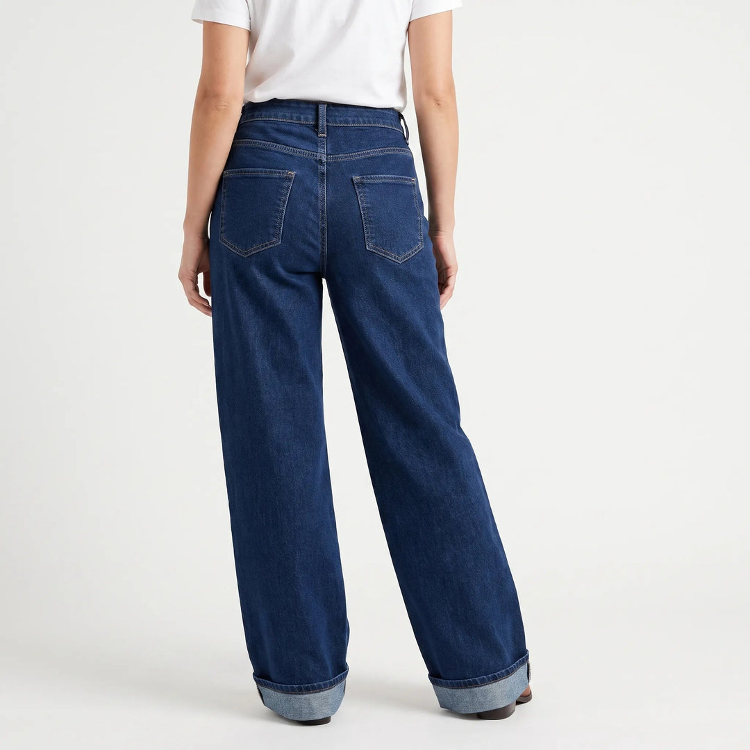 Jeans | High Waist, Wide Leg with Rolled Cuffs 2