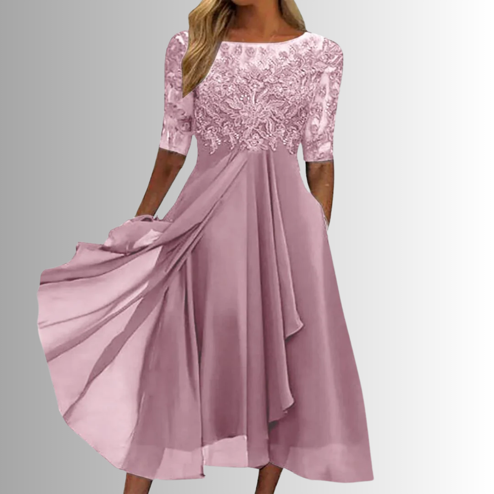 Lace Dress | Delicate Lace Top, Layered Skirt 1
