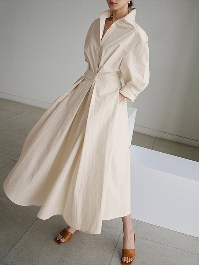 Long Dress | Long Sleeve, Elegant Silhouette 1