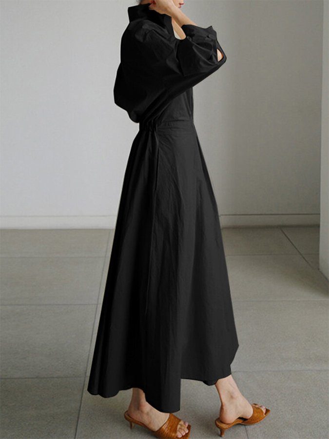 Long Dress | Long Sleeve, Elegant Silhouette 5