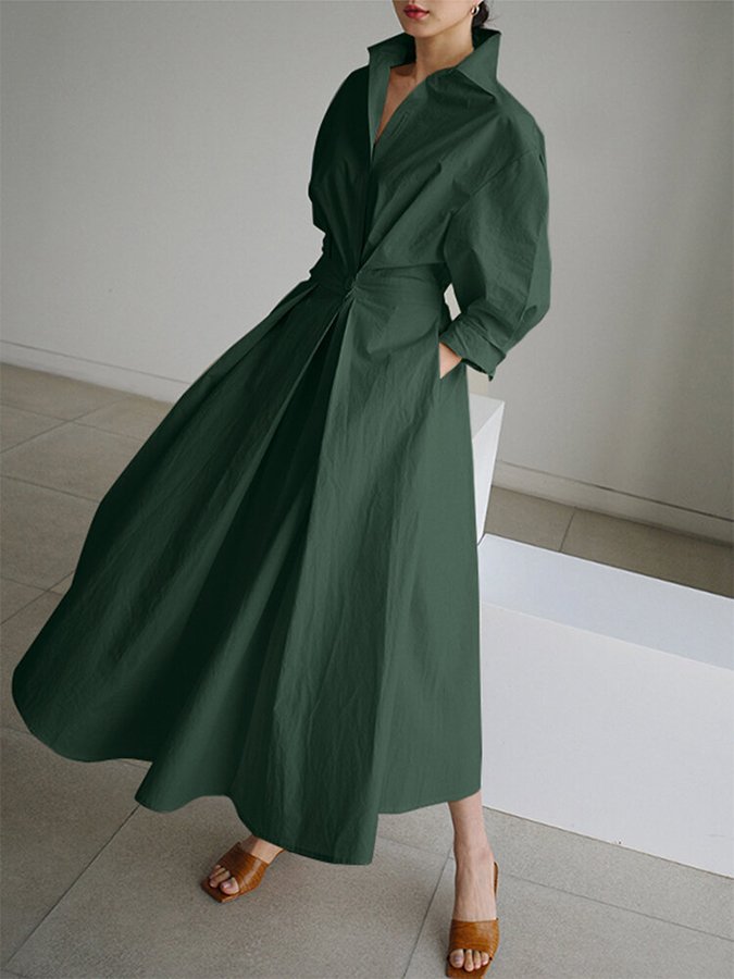 Long Dress | Long Sleeve, Elegant Silhouette 7