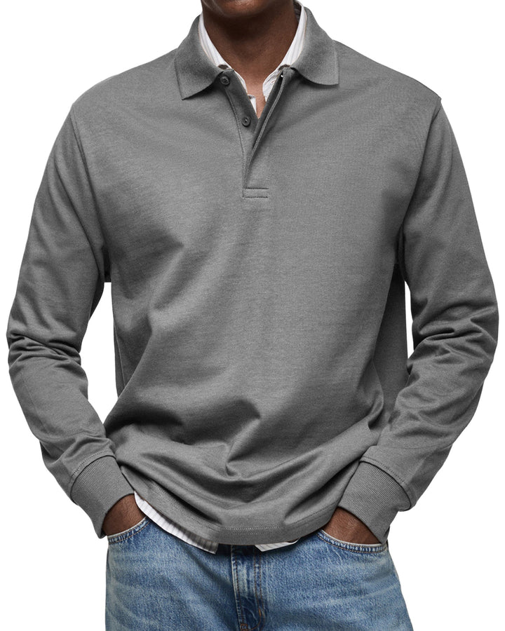 Long Sleeve Polo Shirt | Classic Fit, Tailored Silhouette 5