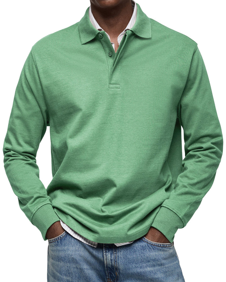 Long Sleeve Polo Shirt | Classic Fit, Tailored Silhouette 6