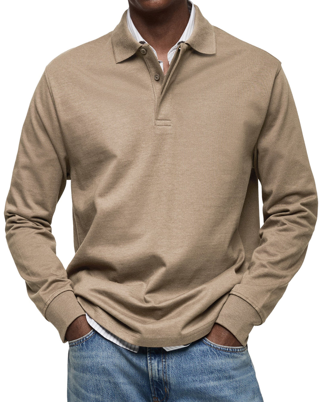 Long Sleeve Polo Shirt | Classic Fit, Tailored Silhouette 7