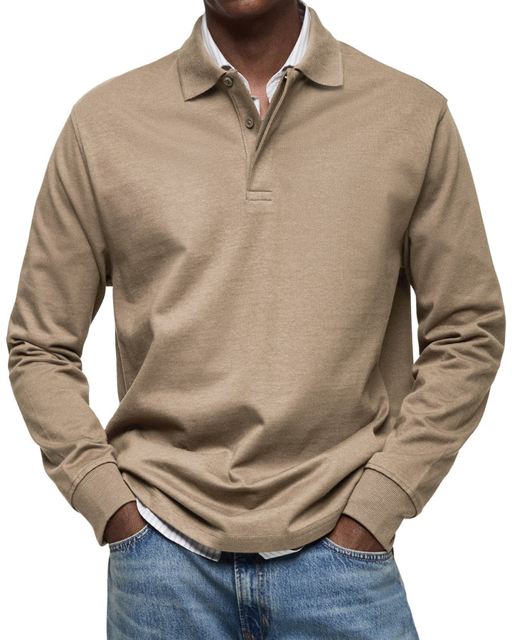 Long Sleeve Polo Shirt | Classic Fit, Tailored Silhouette 7