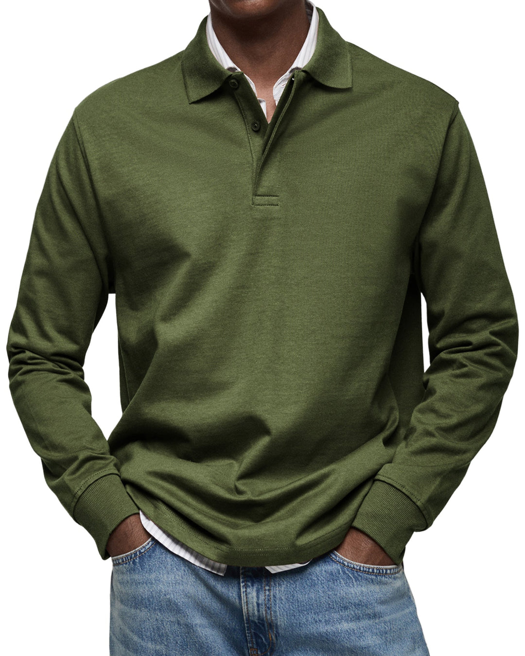 Long Sleeve Polo Shirt | Classic Fit, Tailored Silhouette 9