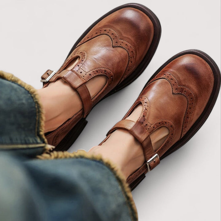 Mary Jane Shoes | Leather Upper, Buckle Fastening 0