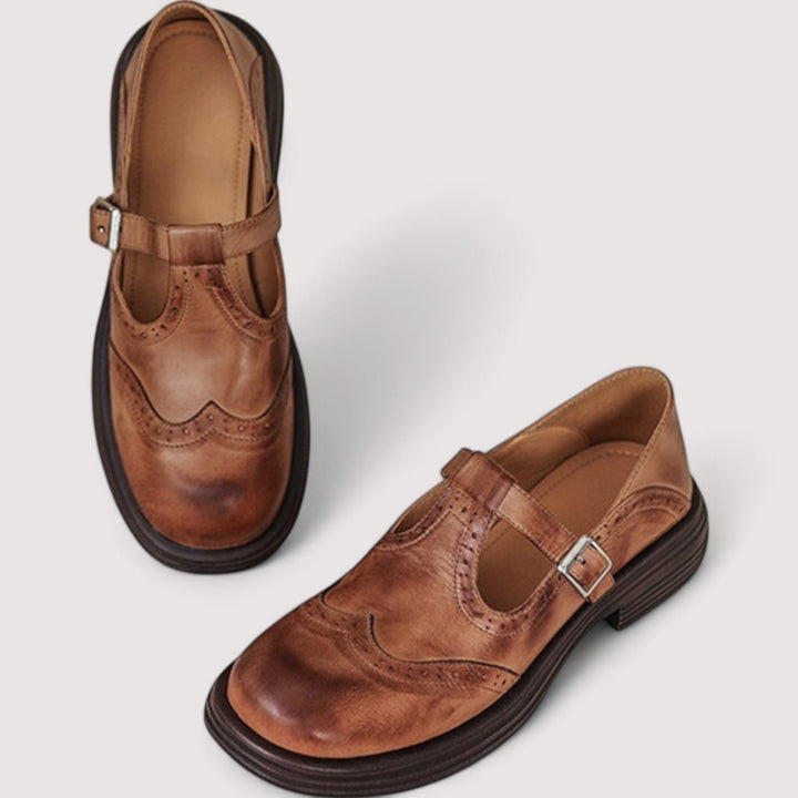 Mary Jane Shoes | Leather Upper, Buckle Fastening 1