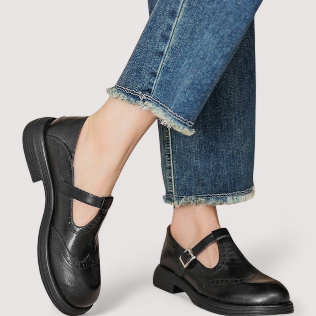 Mary Jane Shoes | Leather Upper, Buckle Fastening 3