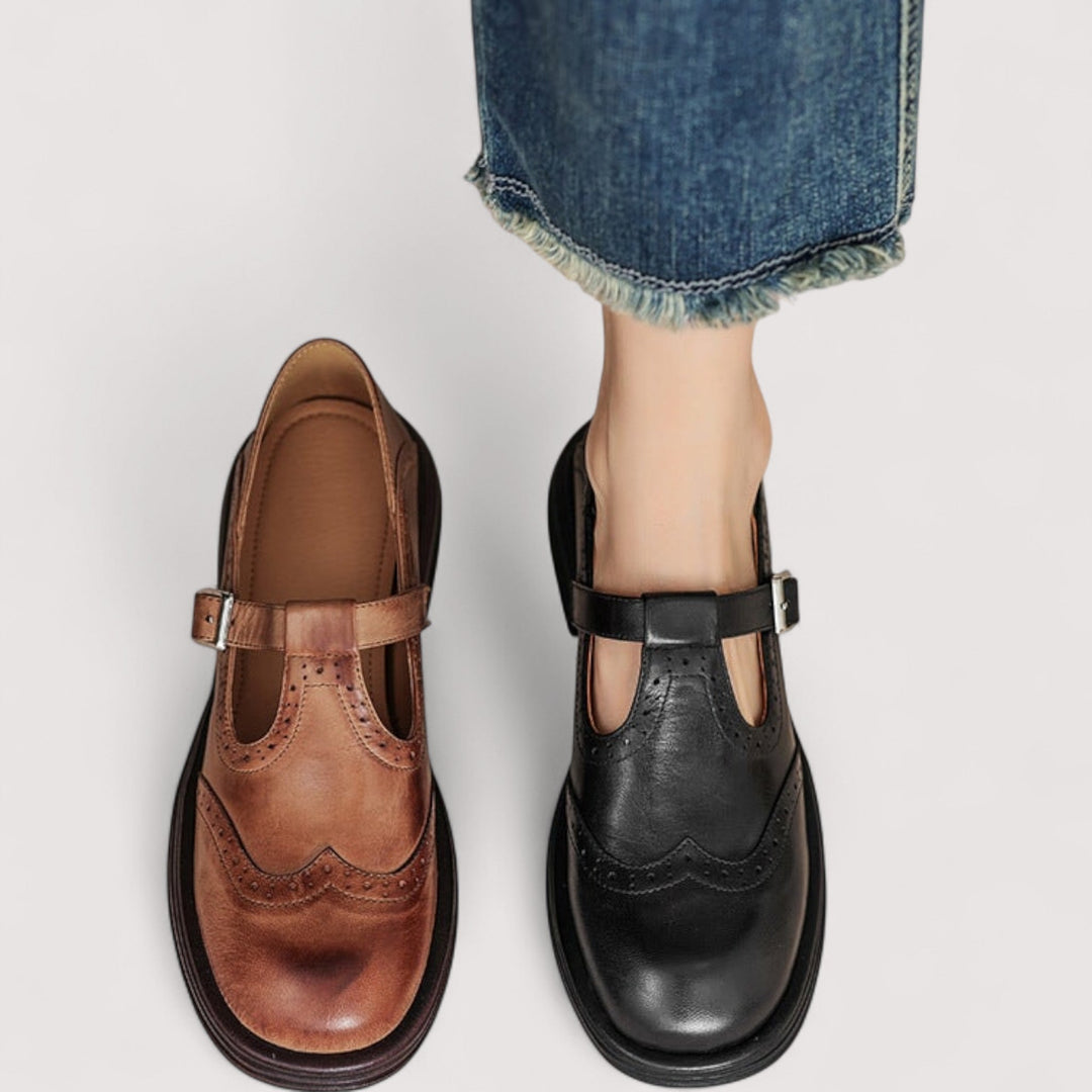 Mary Jane Shoes | Leather Upper, Buckle Fastening 6